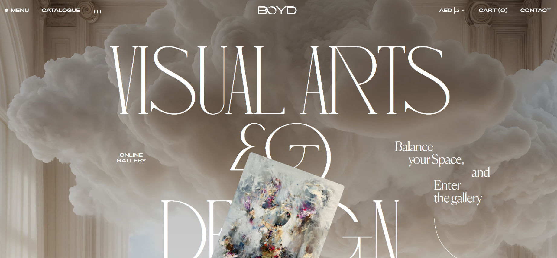 Boyd.ae Online Art Gallery Screenshot