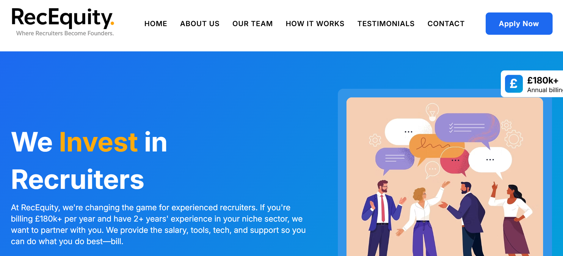 RecEquity Website Screenshot