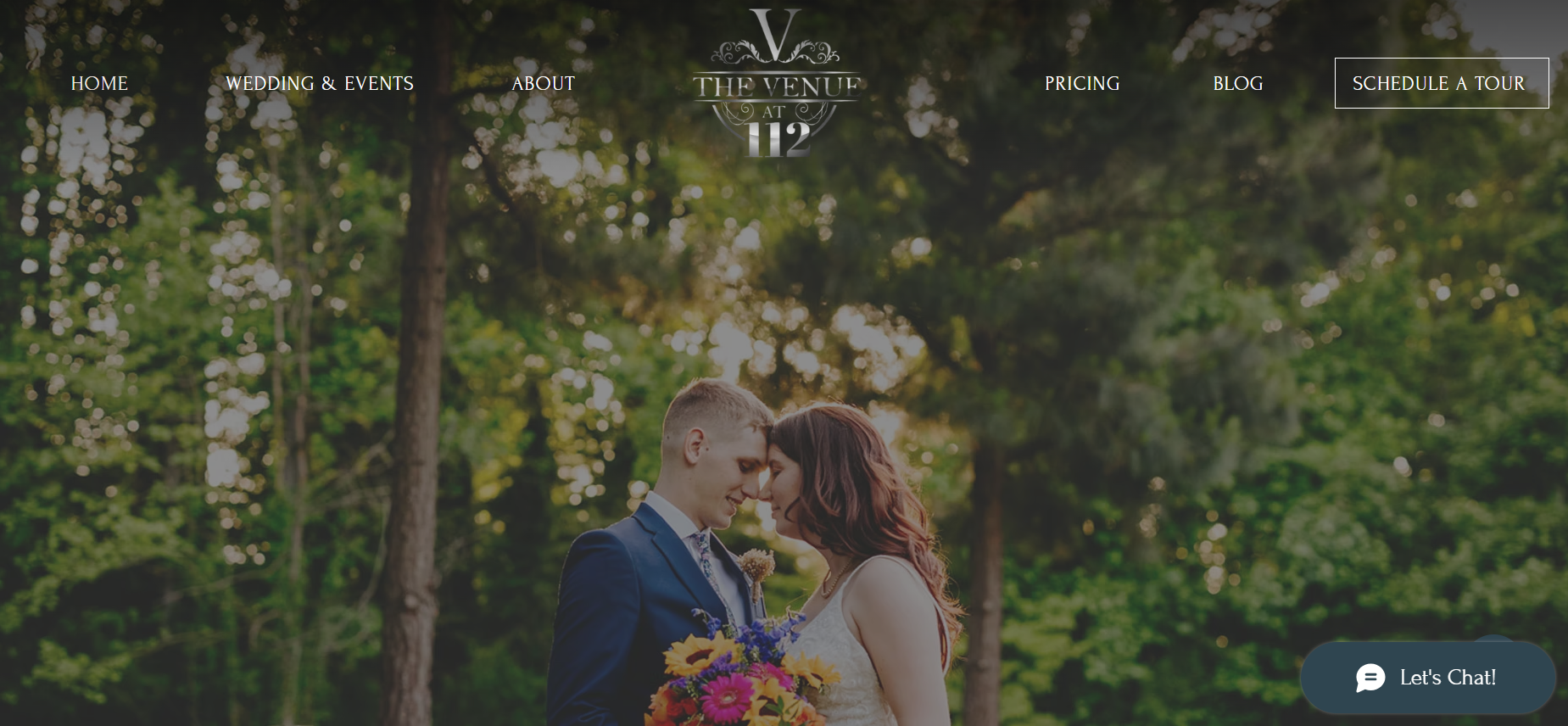 The Venue 112 Website Screenshot